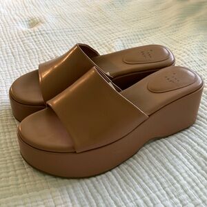 Platform Chunky Brown Sandals